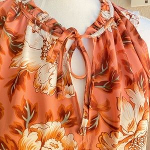 LOFT Sleeveless Blouse, Floral, Petite Large